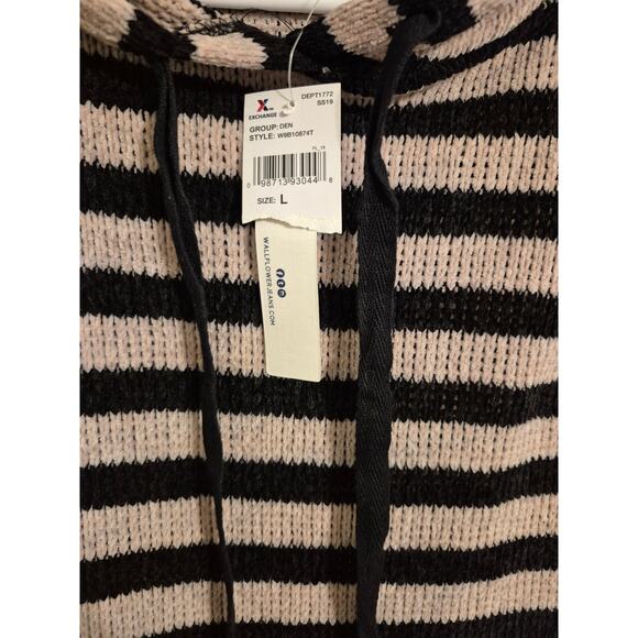 Wildflower Striped Buttersoft Sweater with Hood-Size L-NWT - Picture 2 of 9